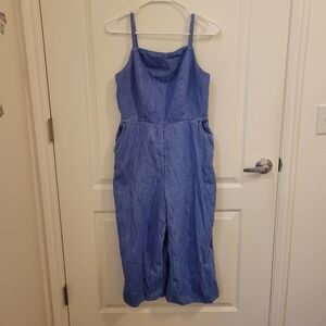 Old Navy Light Periwinkle Blue Denim Romper